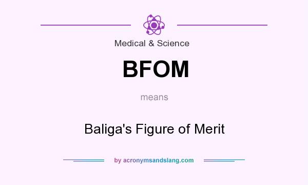 What does BFOM mean? It stands for Baliga`s Figure of Merit