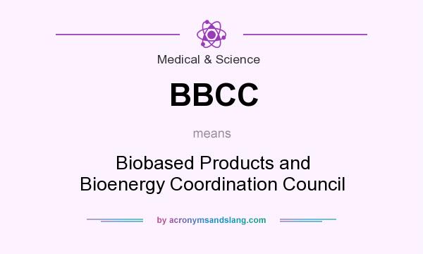 What does BBCC mean? It stands for Biobased Products and Bioenergy Coordination Council