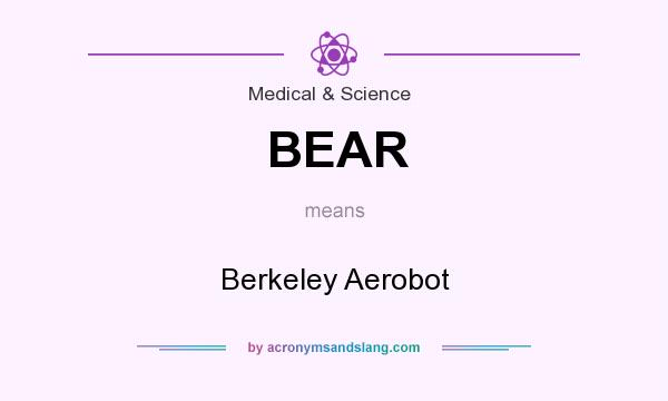 What does BEAR mean? It stands for Berkeley Aerobot