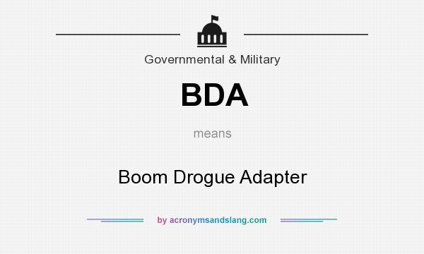 What does BDA mean? It stands for Boom Drogue Adapter