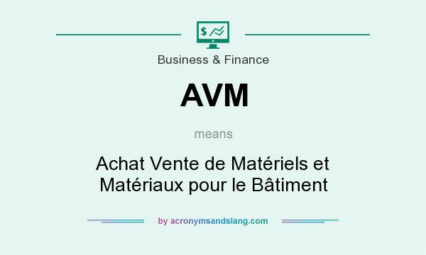 What does AVM mean? It stands for Achat Vente de Matériels et Matériaux pour le Bâtiment