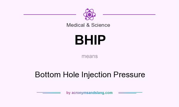 What does BHIP mean? It stands for Bottom Hole Injection Pressure