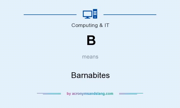 What does B mean? It stands for Barnabites