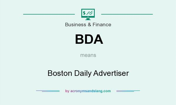 What does BDA mean? It stands for Boston Daily Advertiser