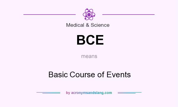 What does BCE mean? It stands for Basic Course of Events