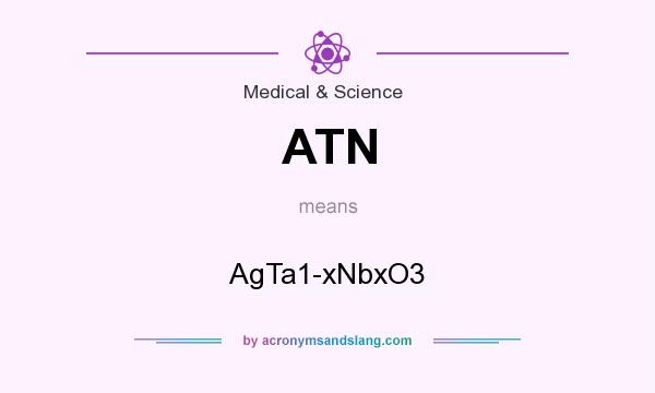 What does ATN mean? It stands for AgTa1-xNbxO3