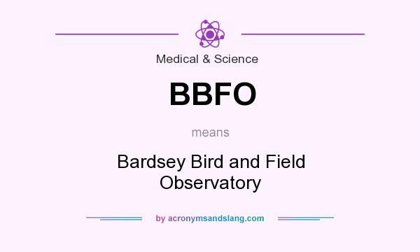What does BBFO mean? It stands for Bardsey Bird and Field Observatory
