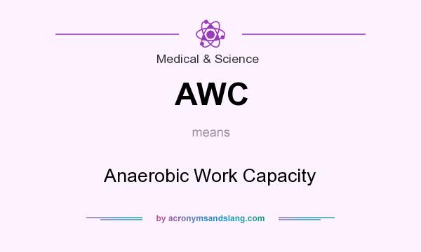 What does AWC mean? It stands for Anaerobic Work Capacity