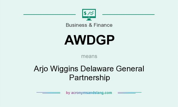 What does AWDGP mean? It stands for Arjo Wiggins Delaware General Partnership