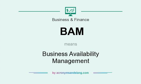 What does BAM mean? It stands for Business Availability Management
