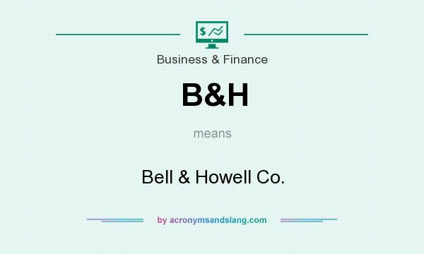 What does B&H mean? It stands for Bell & Howell Co.