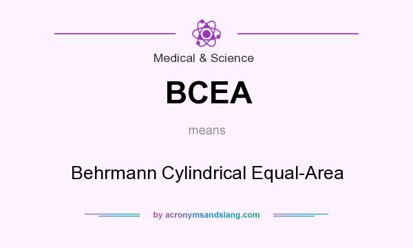 What does BCEA mean? It stands for Behrmann Cylindrical Equal-Area