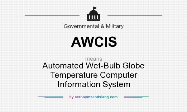 What does AWCIS mean? It stands for Automated Wet-Bulb Globe Temperature Computer Information System