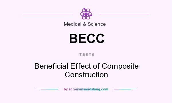 What does BECC mean? It stands for Beneficial Effect of Composite Construction