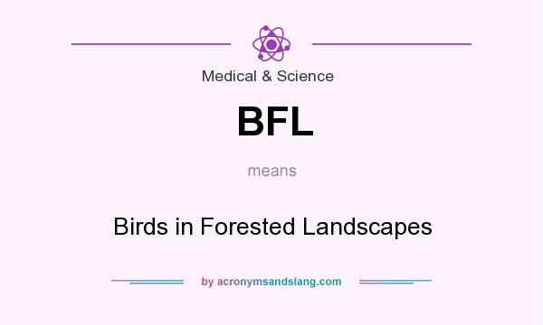 What does BFL mean? It stands for Birds in Forested Landscapes