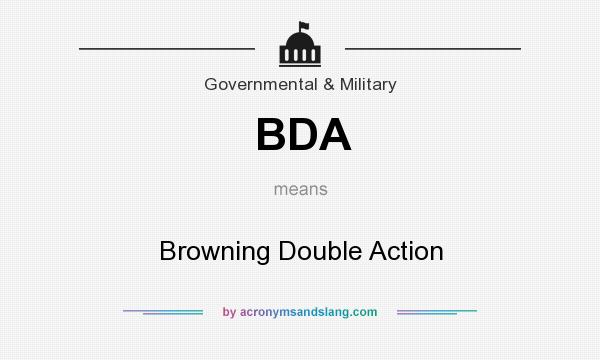 What does BDA mean? It stands for Browning Double Action
