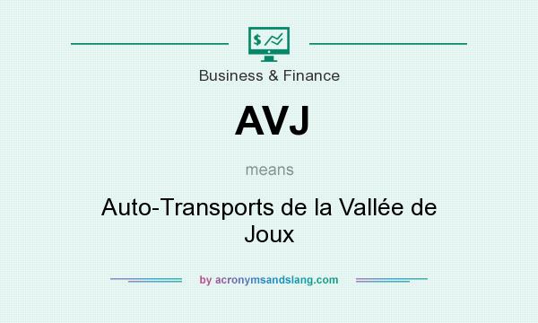 What does AVJ mean? It stands for Auto-Transports de la Vallée de Joux
