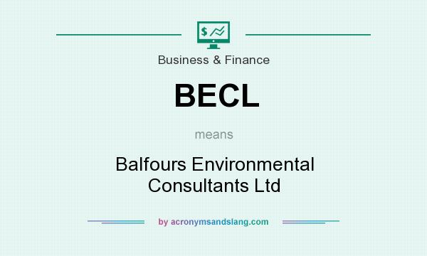 What does BECL mean? It stands for Balfours Environmental Consultants Ltd