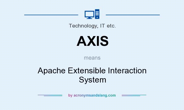 What does AXIS mean? It stands for Apache Extensible Interaction System