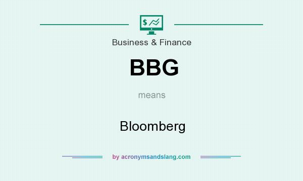 What does BBG mean? It stands for Bloomberg