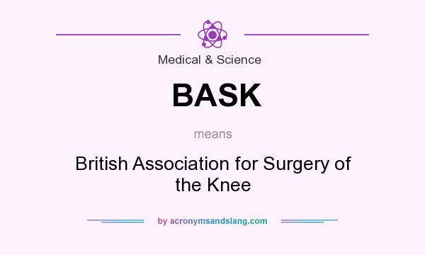 What does BASK mean? It stands for British Association for Surgery of the Knee