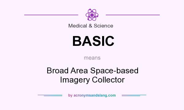 What does BASIC mean? It stands for Broad Area Space-based Imagery Collector