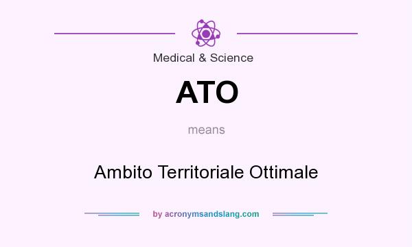 What does ATO mean? It stands for Ambito Territoriale Ottimale