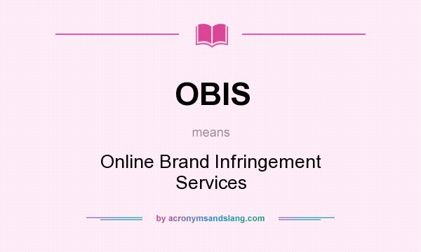 What does OBIS mean? It stands for Online Brand Infringement Services