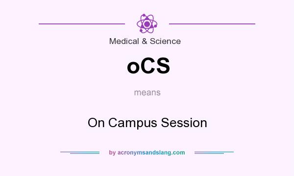 What does oCS mean? It stands for On Campus Session