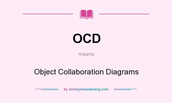 What does OCD mean? It stands for Object Collaboration Diagrams