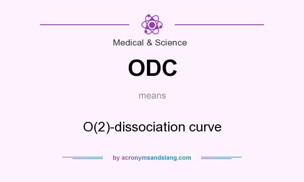 What does ODC mean? It stands for O(2)-dissociation curve