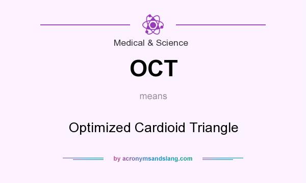 What does OCT mean? It stands for Optimized Cardioid Triangle