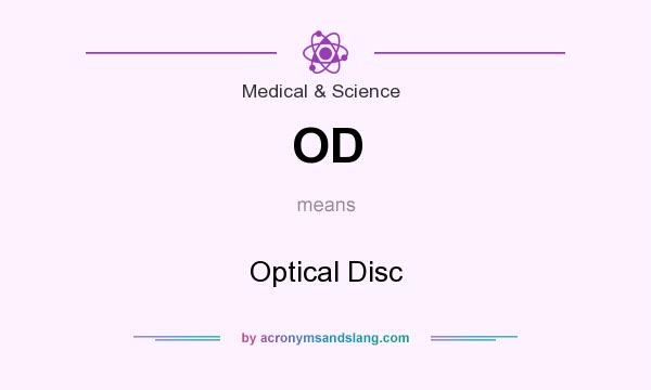 What does OD mean? It stands for Optical Disc