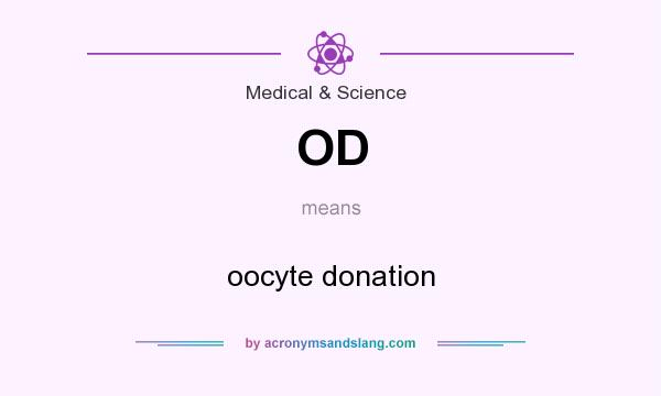 What does OD mean? It stands for oocyte donation