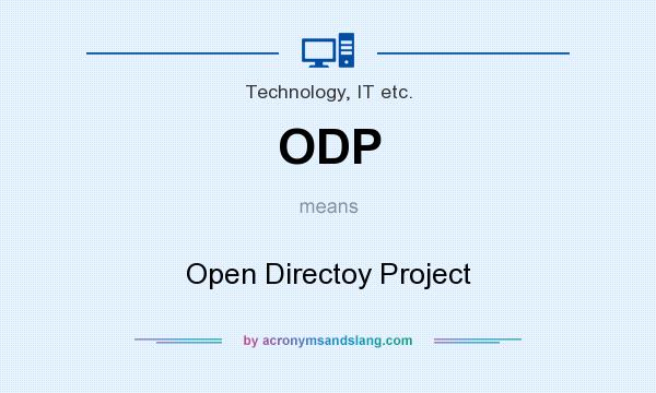 What does ODP mean? It stands for Open Directoy Project