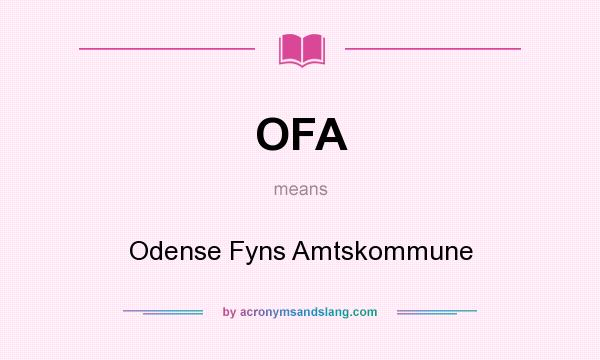 What does OFA mean? It stands for Odense Fyns Amtskommune