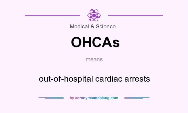What does OHCAs mean? It stands for out-of-hospital cardiac arrests