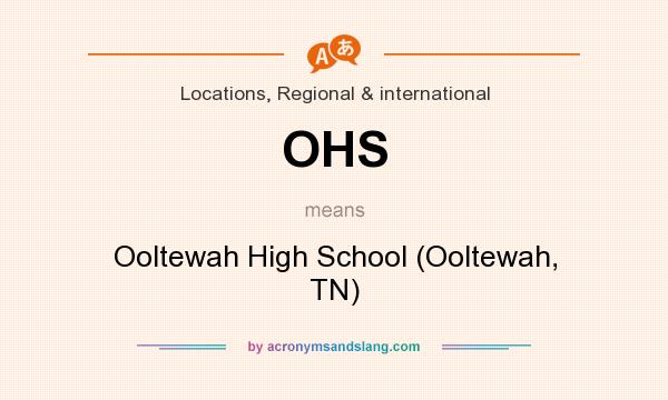 What does OHS mean? It stands for Ooltewah High School (Ooltewah, TN)