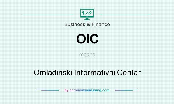 What does OIC mean? It stands for Omladinski Informativni Centar