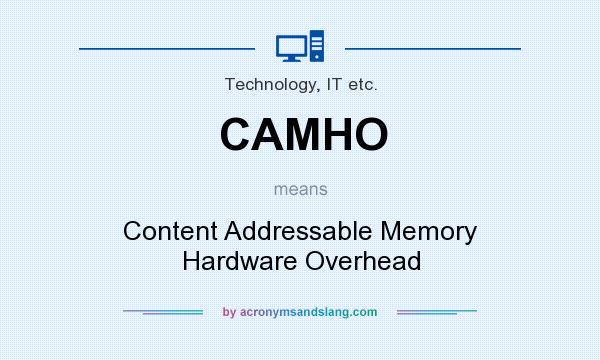 What does CAMHO mean? It stands for Content Addressable Memory Hardware Overhead