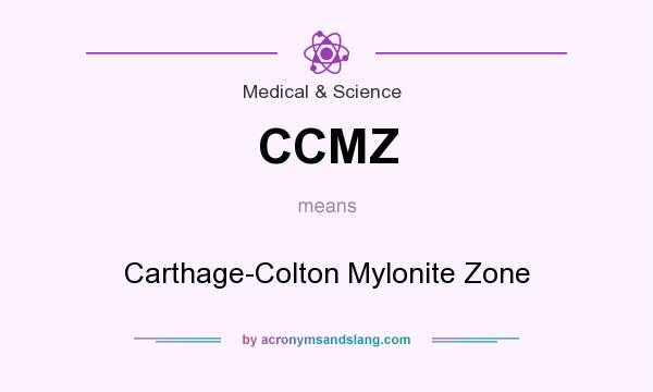 What does CCMZ mean? It stands for Carthage-Colton Mylonite Zone