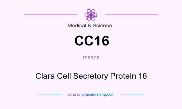 What does CC16 mean? It stands for Clara Cell Secretory Protein 16