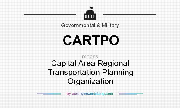 What does CARTPO mean? It stands for Capital Area Regional Transportation Planning Organization