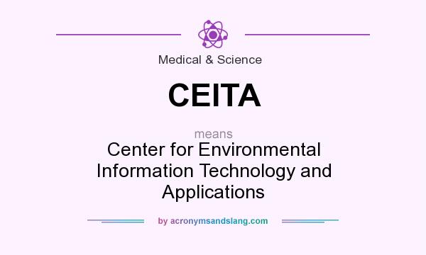 What does CEITA mean? It stands for Center for Environmental Information Technology and Applications