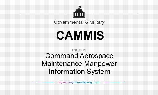 What does CAMMIS mean? It stands for Command Aerospace Maintenance Manpower Information System