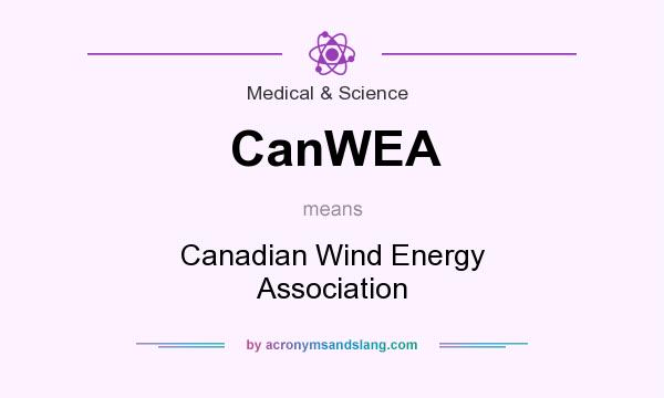 What does CanWEA mean? It stands for Canadian Wind Energy Association