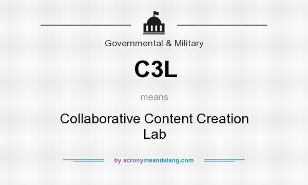 What does C3L mean? It stands for Collaborative Content Creation Lab
