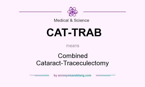 What does CAT-TRAB mean? It stands for Combined Cataract-Traceculectomy