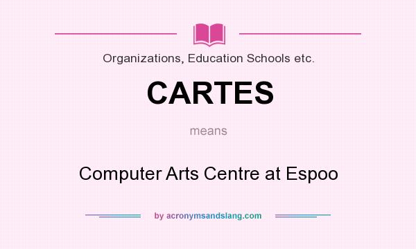 What does CARTES mean? It stands for Computer Arts Centre at Espoo