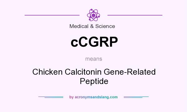 What does cCGRP mean? It stands for Chicken Calcitonin Gene-Related Peptide